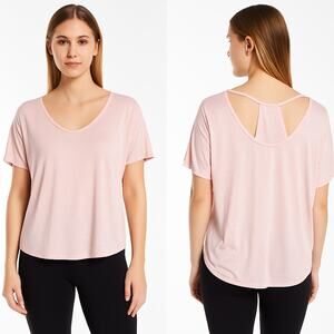 Calvin Klein Performance Light Pink Top Size 3X Dancer Short Sleeve
